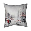 Fondo 26 x 26 in. Peaceful Street Scene-Double Sided Print Indoor Pillow FO2794477